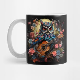 Owl Playing Guitar Mug